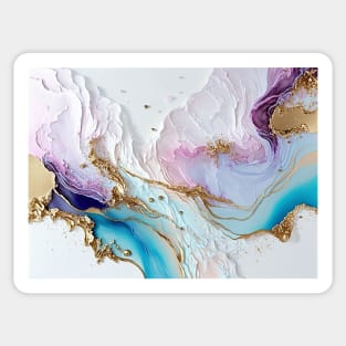 Pastel Alcohol Ink Watercolor Abstract Background Sticker